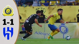 Al Nassr Vs Al Hilal: Ronaldo Assist, Laga Tuntas 1-1.