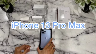 iPhone 13 Pro Max 256GB Unboxing + Accessories + AirPods Pro📱#iphone13promax #unboxing