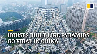 Houses built like pyramids go viral in China