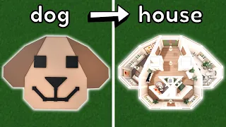 Building a DOG SHAPED house in Bloxburg!