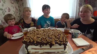 мукбанг торт/ мне сегодня 35🥳