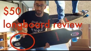 ★★★★★ Longboard review: Slendor 41" X 9.5" Maple Drop Through Longboard Complete Skateboard
