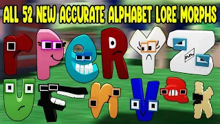 NEW GAME - How To Find ALL 52 NEW ACCURATE ALPHABET LORE MORPHS in Find The Accurate Alphabet Lore