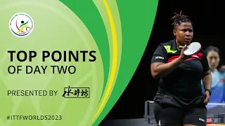 Top Points of Day 2 presented by Shuijingfang | #ITTFWorlds2023