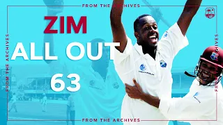 👏 Outstanding Bowling! | West Indies Bowl Zimbabwe Out For 63 | Defend 99 Runs To Win!