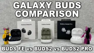 Samsung Galaxy Buds FE vs Galaxy Buds2 vs Galaxy Buds2 Pro Comparison plus iPhone Compatibility Info