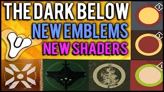Destiny: New Emblems, Shaders, New Vendor Location, and Faction Leaked for The Dark Below DLC!