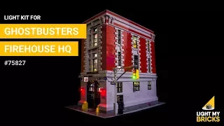LEGO Ghostbusters Firehouse HQ #75827 - Light Kit - Light My Bricks