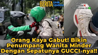 Orang Kaya Gabut 😱 Viral Wanita Minder Usai Lihat Sepatu Driver Ojol Ini!