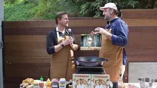 Tim & Eric cook Smashheims from Foodheim on Office Hours Live!