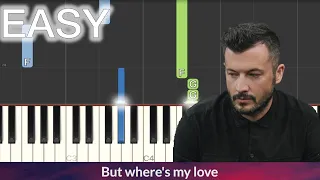 SYML - Where's My Love EASY Piano Tutorial + LYRICS