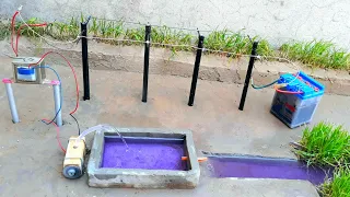 How to make mini water pump science project | 220v  transformer use part 2