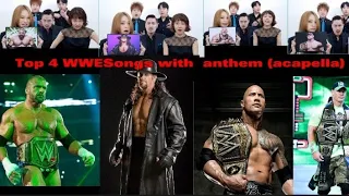 Top 4 WWESongs Old with anthem (acapella)