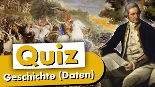 Geschichts-Quiz Historische Daten (Schwer) - 10 Fragen