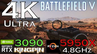 Battlefield V Multiplayer | 4K Ultra Settings | RTX 3090 KINGPIN Edition | R9 5950X