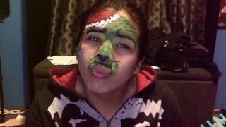 The Grinch Christmas Makeup Tutorial (Face Paint)