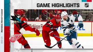 Sharks @ Red Wings 1/24 | NHL Highlights 2023