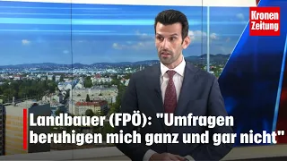 Landbauer (FPÖ) „Umfragen beruhigen mich ganz und gar nicht“ |krone.tv NACHGEFRAGT