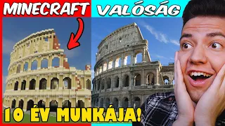 ÍGY NÉZ KI OLASZORSZÁG A MINECRAFTBAN! 😱 | EZEN A PÁLYÁN 10 ÉVIG DOLGOZTAK! 😮 *ELKÉPESZTŐ EREDMÉNY!*