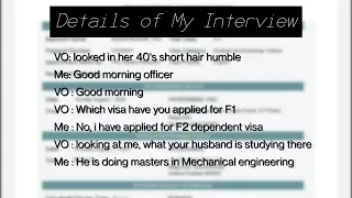 F2 Visa interview | F2 Dependent Visa | visa interview experience with baby | Hyderabad Interview