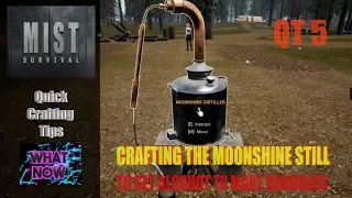 Mist Survival Quick Crafting Tips Crafting the Moonshine Still and creating Bandages 0.3