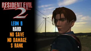 [Resident Evil 2] Leon B, Hard (PC JPN), No Save, No Damage, S Rank