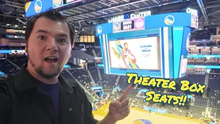 My first time at Chase Center! Theater box Seats | Warriors vs Sac Kings