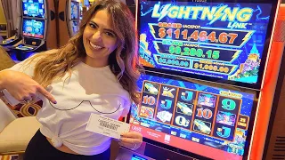 I BROKE ALL MY RECORDS on Lightning Link in Las Vegas!!!