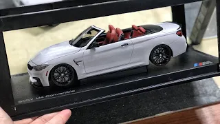 BMW M4 Folyo Kaplama | Yeni Parçalar Basıldı Jant, Spoyler, Ön Lip | 1:18 Diecast Model