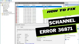 How to fix a fatal error occurred while creating TLS client | Scannel error 36871