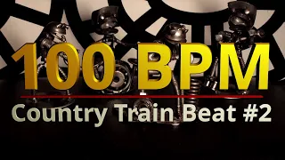 100 BPM - Country Train Beat #2 - 4/4 Drum Beat - Drum Track