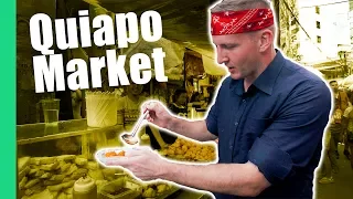 Filipino Street Food Tour in Quiapo Market, Manila (Turon, Kwek Kwek, Fried isaw)