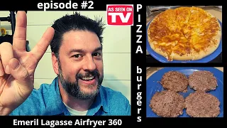 Emeril Lagasse FRENCH DOOR Airfryer 360. Grill feature and pizza function tested. [399]