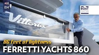 [ENG] FERRETTI YACHTS 860 - Yacht Tour & Review - The Boat Show