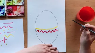 Роспись пасхального яйца.
