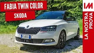 Prova Skoda Fabia Twin Color 2019 - un'auto intelligente!