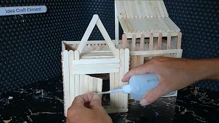 Making a Two-story House with an Ice Cream Stick