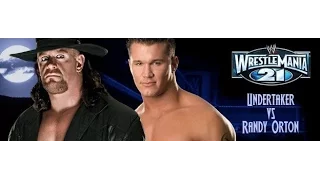 Wrestlemania 21 Undertaker Vs Randy Orton