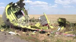 MH17: DEBRIS AND VICTIMS' BELONGINGS AT CRASH SITE