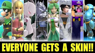All 82 Characters With Custom Skins in Super Smash Bros. Ultimate! (1 Minute Mods Compilation)