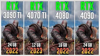 RTX 3090 TI vs RTX 4070 TI vs RTX 4080 vs RTX 4090 - Test in 12 Games