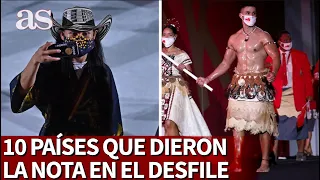 JJOO 2020 | 10 países que dieron la nota en el desfile de apertura: bailes y outfits locos | AS