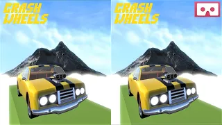 Crash Wheels 3D VR video 3D SBS VR box google crdboard