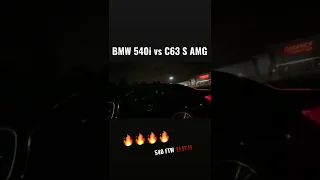 BMW 540i vs C63 S AMG