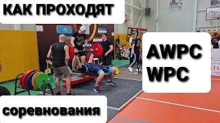 Как проходят соревнования жим лежа/пауэрлифтинг  в AWPC/WPC