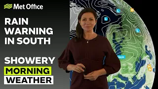 04/01/24 – Risk of heavy rain for southern UK – Morning Weather Forecast UK – Met Office Weather