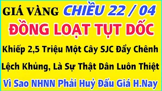 Giá vàng hôm nay 9999 ngày 22/4/2024 | GIÁ VÀNG MỚI NHẤT || Xem bảng giá vàng SJC 9999 24K 18K 10K