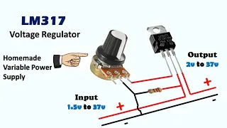 Voltage Regulator with LM317|lm317 variable power supply|DCVoltageController|DCmotorSpeedController