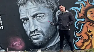 HUGE Gerard Butler Mural