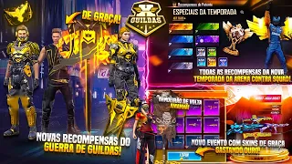 EVENTO COM SKINS DE GRAÇA POR OURO, RECOMPENSAS DO GUERRA DE GUILDAS, TUDO DA ARENA CS E MUITO MAIS!